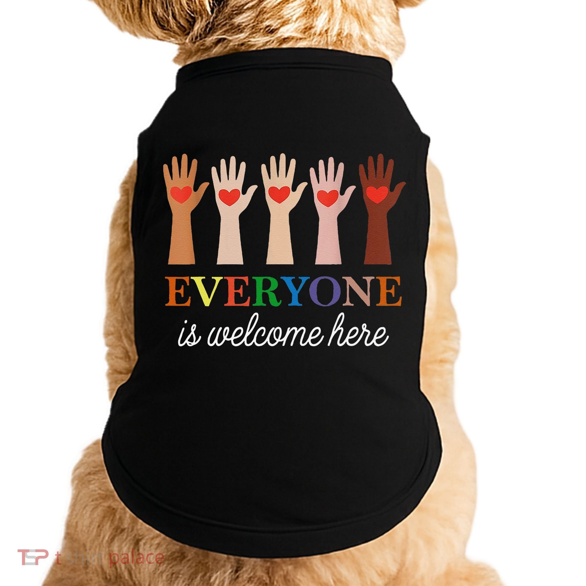 Everyone Is Welcome Here Idaho Teacher Doggie Tank
