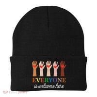 Everyone Is Welcome Here Idaho Teacher Beanie thumb 0