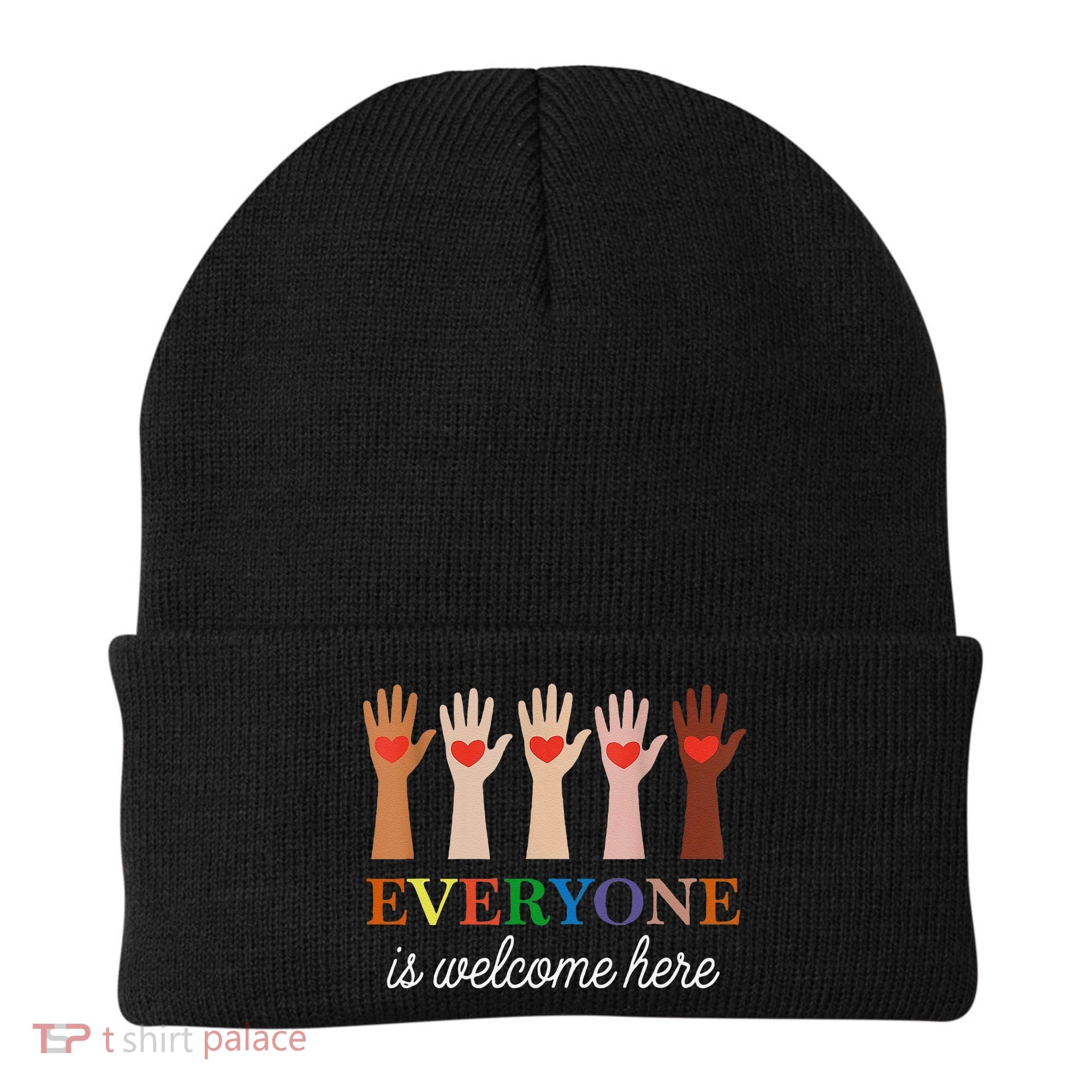 Everyone Is Welcome Here Idaho Teacher Beanie