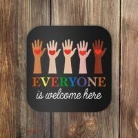 Everyone Is Welcome Here Idaho Teacher Coaster thumb 0