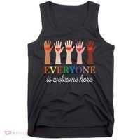 Everyone Is Welcome Here Idaho Teacher Tank Top thumb 0