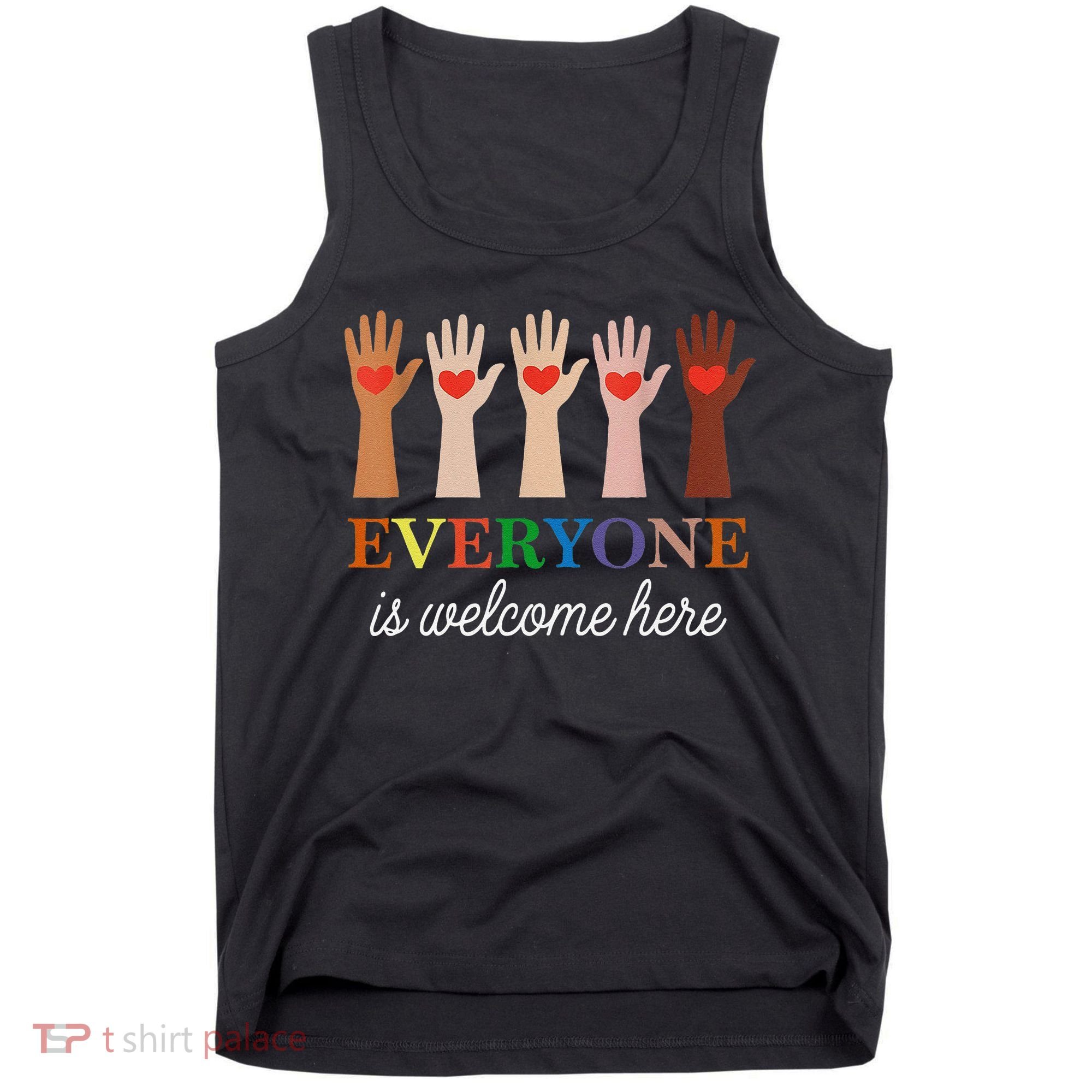 Everyone Is Welcome Here Idaho Teacher Tank Top