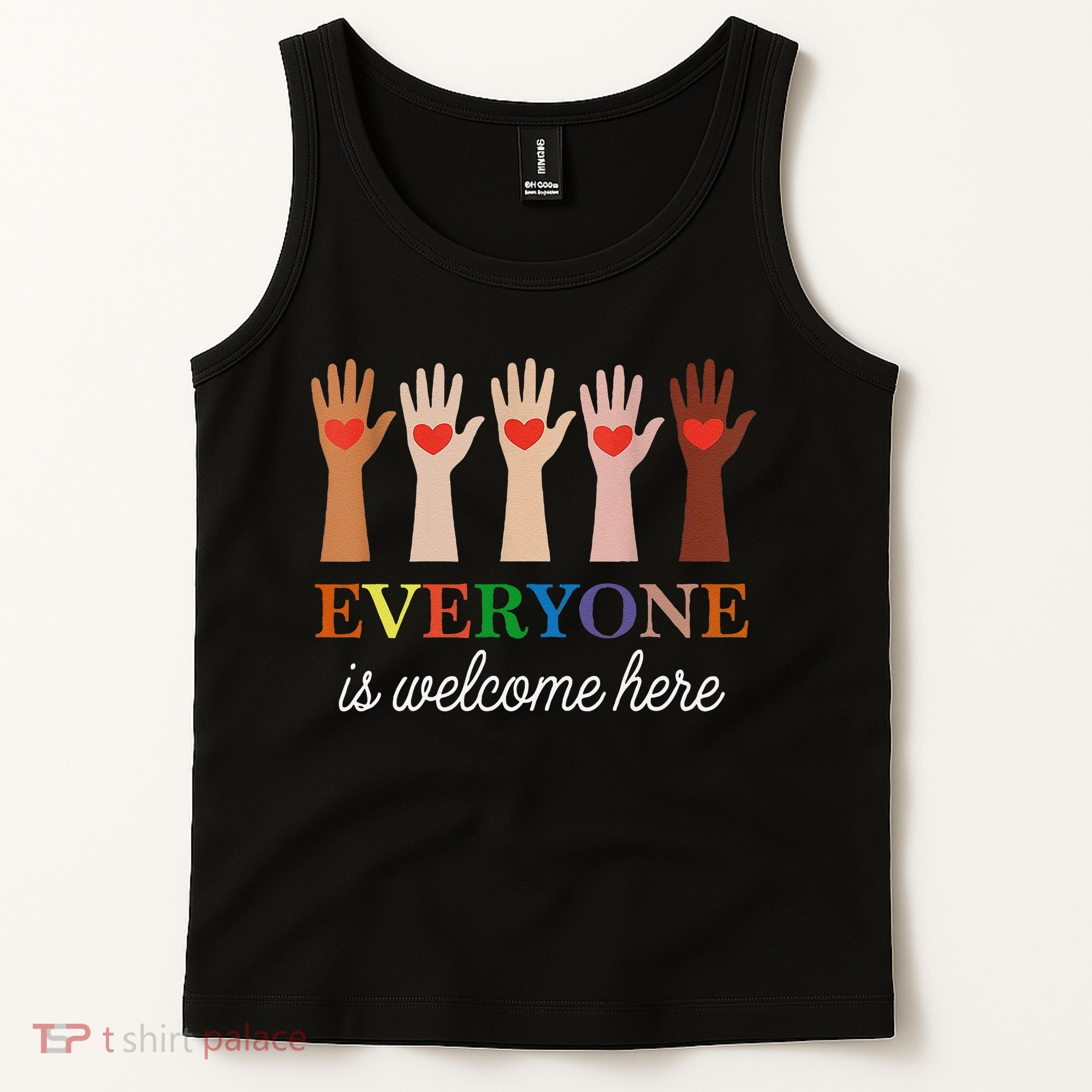 Everyone Is Welcome Here Idaho Teacher Tank Top