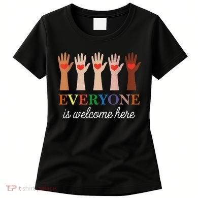 Everyone Is Welcome Here Idaho Teacher Women's T-Shirt