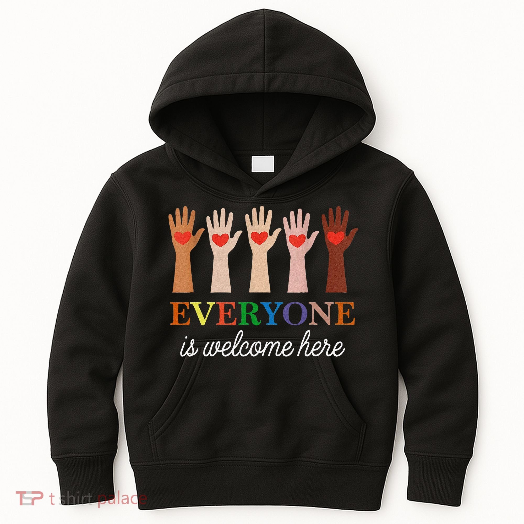 Everyone Is Welcome Here Idaho Teacher Kids Hoodie