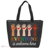 Everyone Is Welcome Here Idaho Teacher Tote Bag thumb 0