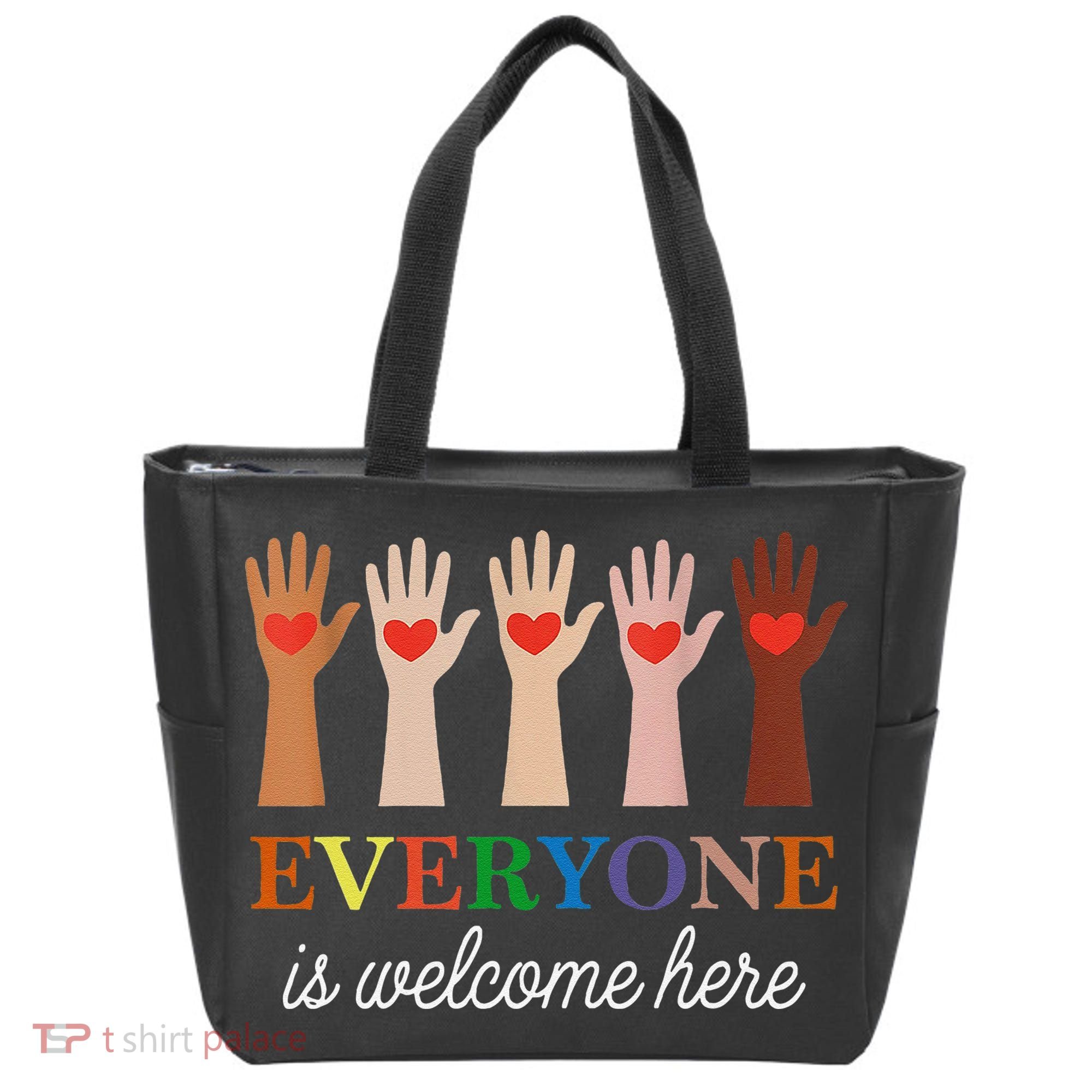 Everyone Is Welcome Here Idaho Teacher Tote Bag