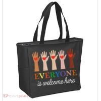Everyone Is Welcome Here Idaho Teacher Tote Bag thumb 2