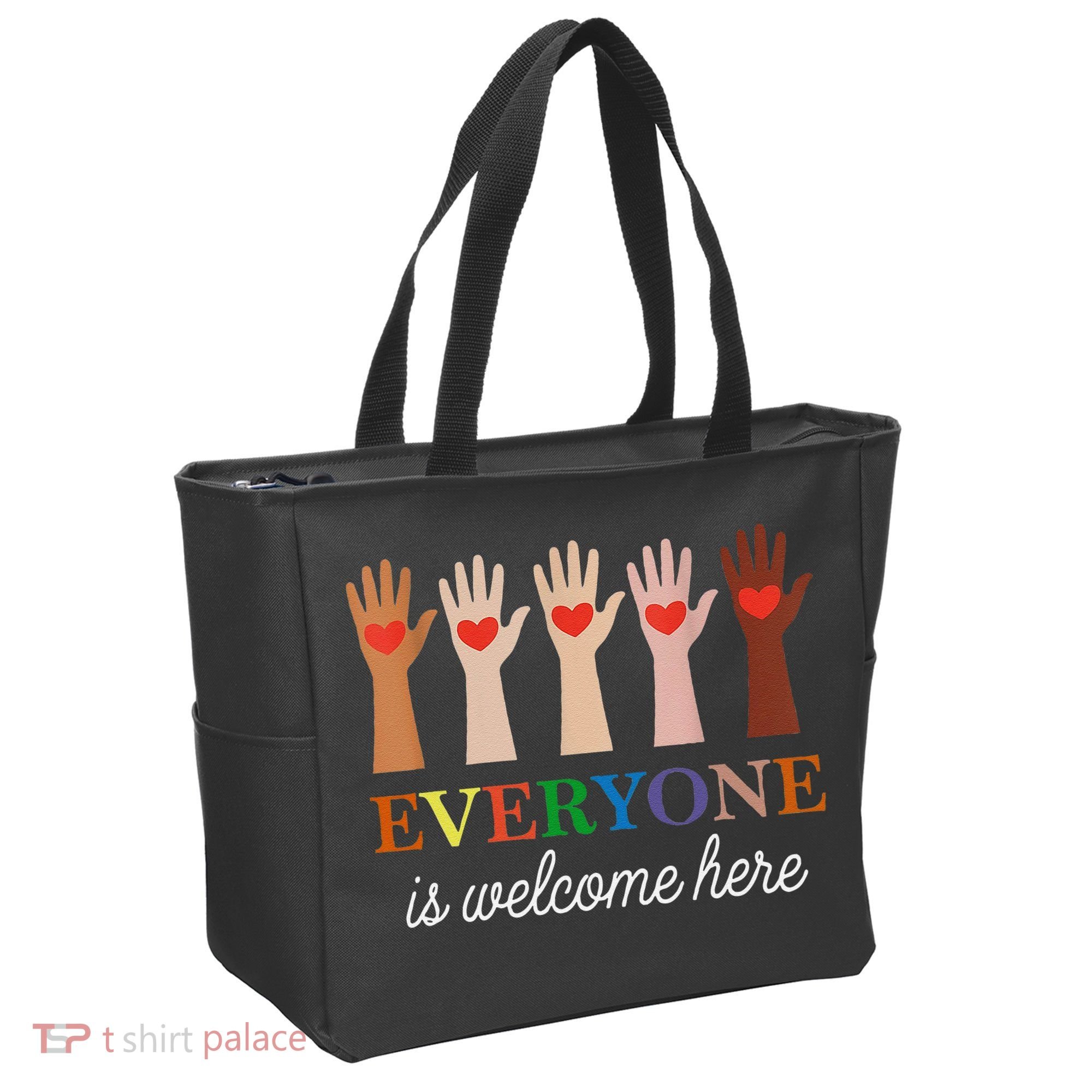 Everyone Is Welcome Here Idaho Teacher Tote Bag