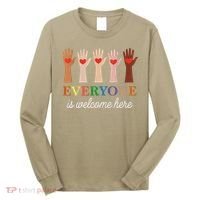Everyone Is Welcome Here Idaho Teacher Long Sleeve Shirt thumb 0