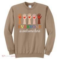 Everyone Is Welcome Here Idaho Teacher Sweatshirt thumb 0