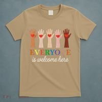 Everyone Is Welcome Here Idaho Teacher T-Shirt thumb 5