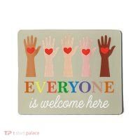 Everyone Is Welcome Here Idaho Teacher Mousepad thumb 0