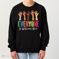 Everyone Is Welcome Here Idaho Teacher Women's Sweatshirt thumb 0