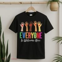 Everyone Is Welcome Here Idaho Teacher T-Shirt thumb 2