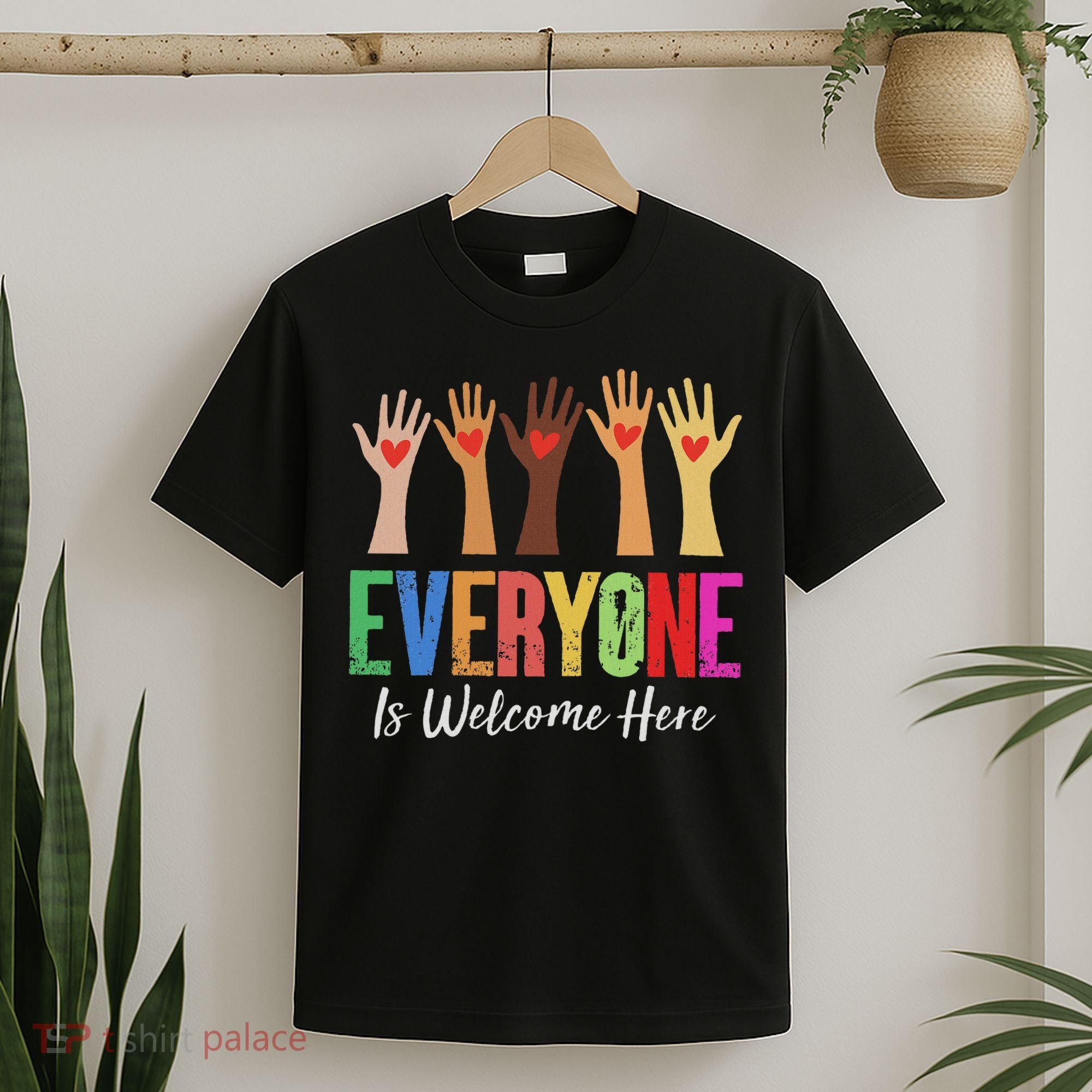 Everyone Is Welcome Here Idaho Teacher T-Shirt