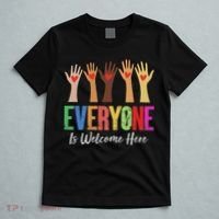 Everyone Is Welcome Here Idaho Teacher T-Shirt thumb 5