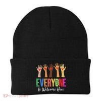 Everyone Is Welcome Here Idaho Teacher Beanie thumb 0