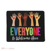 Everyone Is Welcome Here Idaho Teacher Mousepad thumb 0