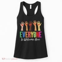 Everyone Is Welcome Here Idaho Teacher Women's Tank Top thumb 0