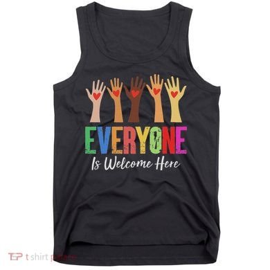 Everyone Is Welcome Here Idaho Teacher Tank Top