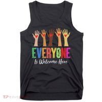 Everyone Is Welcome Here Idaho Teacher Tank Top thumb 0