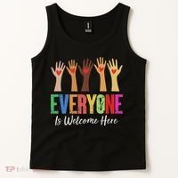 Everyone Is Welcome Here Idaho Teacher Tank Top thumb 2