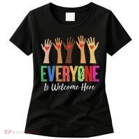 Everyone Is Welcome Here Idaho Teacher Women's T-Shirt thumb 0