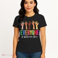 Everyone Is Welcome Here Idaho Teacher Women's T-Shirt thumb 4