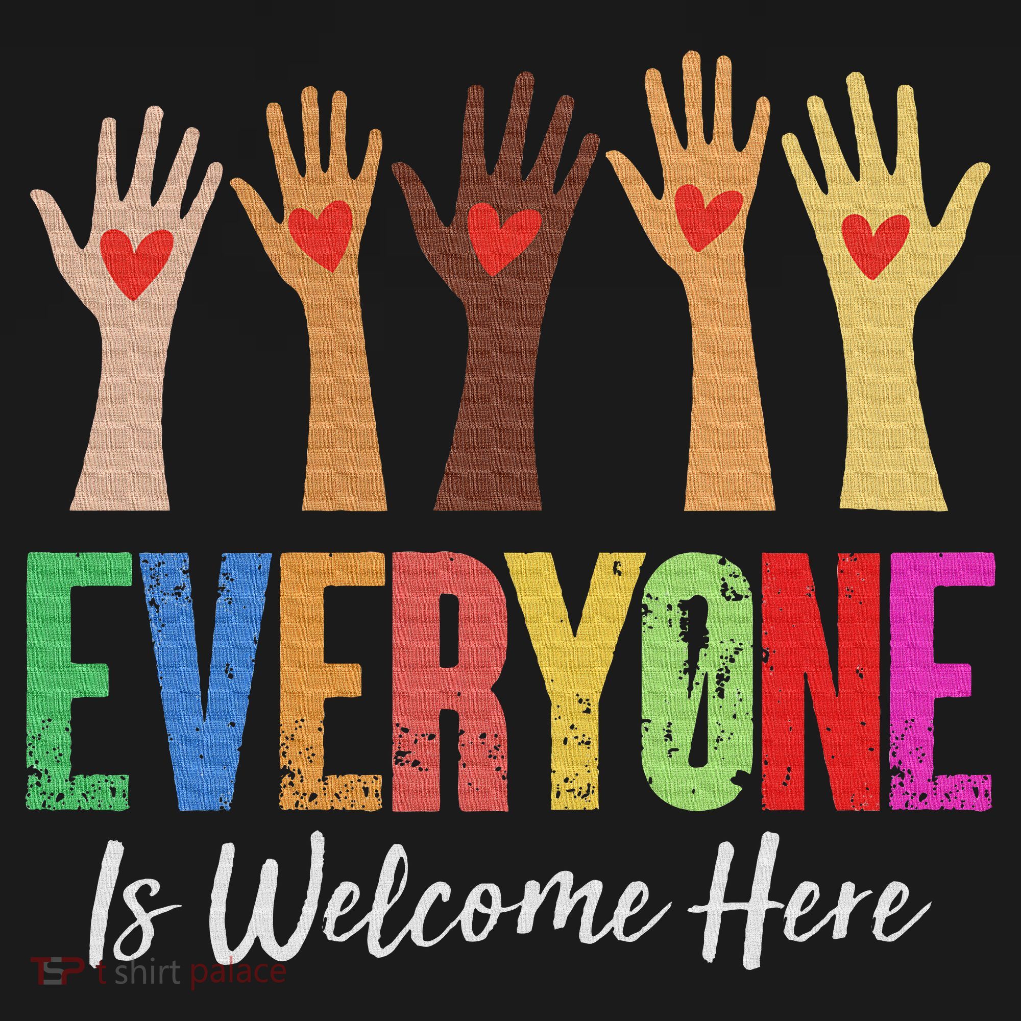 Everyone Is Welcome Here Idaho Teacher Women's T-Shirt