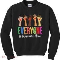 Everyone Is Welcome Here Idaho Teacher Kids Sweatshirt thumb 0