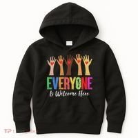 Everyone Is Welcome Here Idaho Teacher Kids Hoodie thumb 0