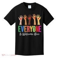 Everyone Is Welcome Here Idaho Teacher Kids T-Shirt thumb 0