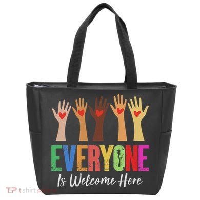 Everyone Is Welcome Here Idaho Teacher Tote Bag