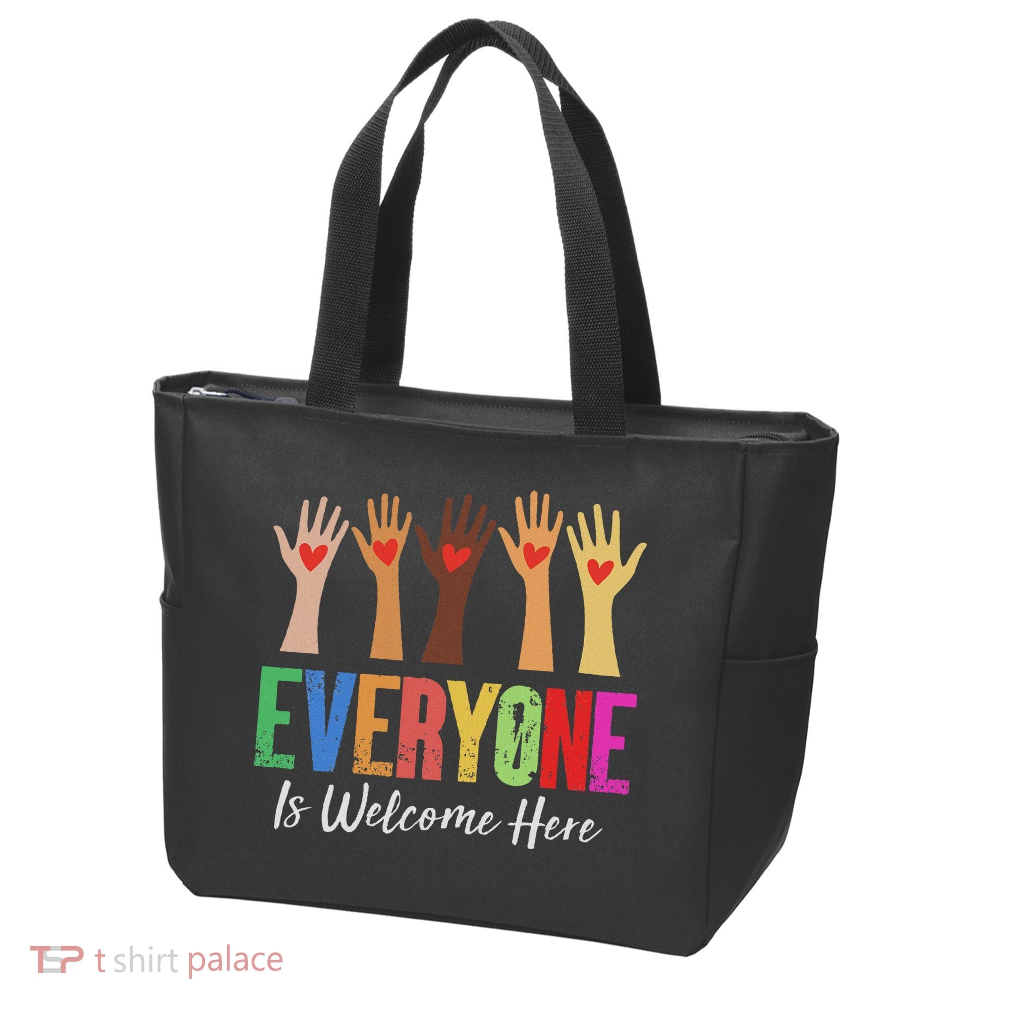 Everyone Is Welcome Here Idaho Teacher Tote Bag
