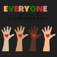 Everyone Is Welcome Here Equality Kindness Inspirational  Women's Sweatshirt thumb 2