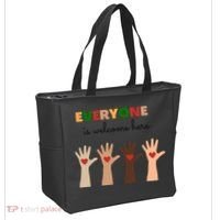 Everyone Is Welcome Here Equality Kindness Inspirational  Tote Bag thumb 2