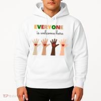 Everyone Is Welcome Here Equality Kindness Inspirational  Hoodie thumb 2