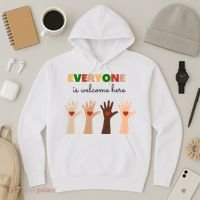 Everyone Is Welcome Here Equality Kindness Inspirational  Hoodie thumb 3
