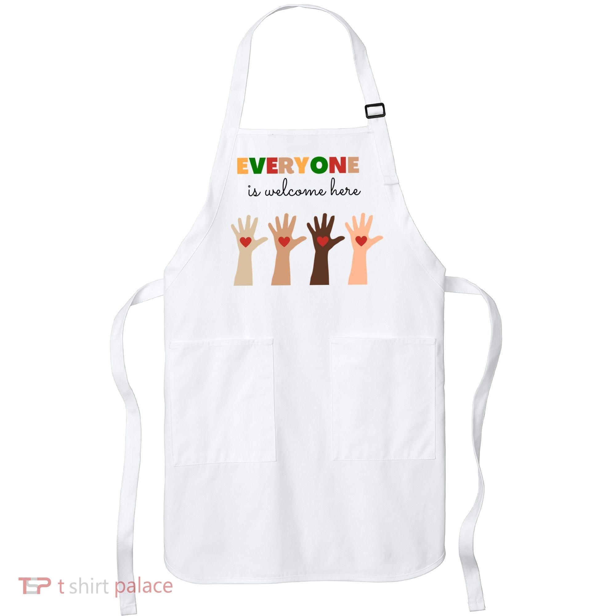 Everyone Is Welcome Here Equality Kindness Inspirational  Apron