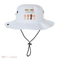 Everyone Is Welcome Here Equality Kindness Inspirational  Bucket Hat thumb 0