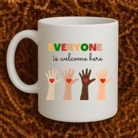 Everyone Is Welcome Here Equality Kindness Inspirational  Coffee Mug thumb 2