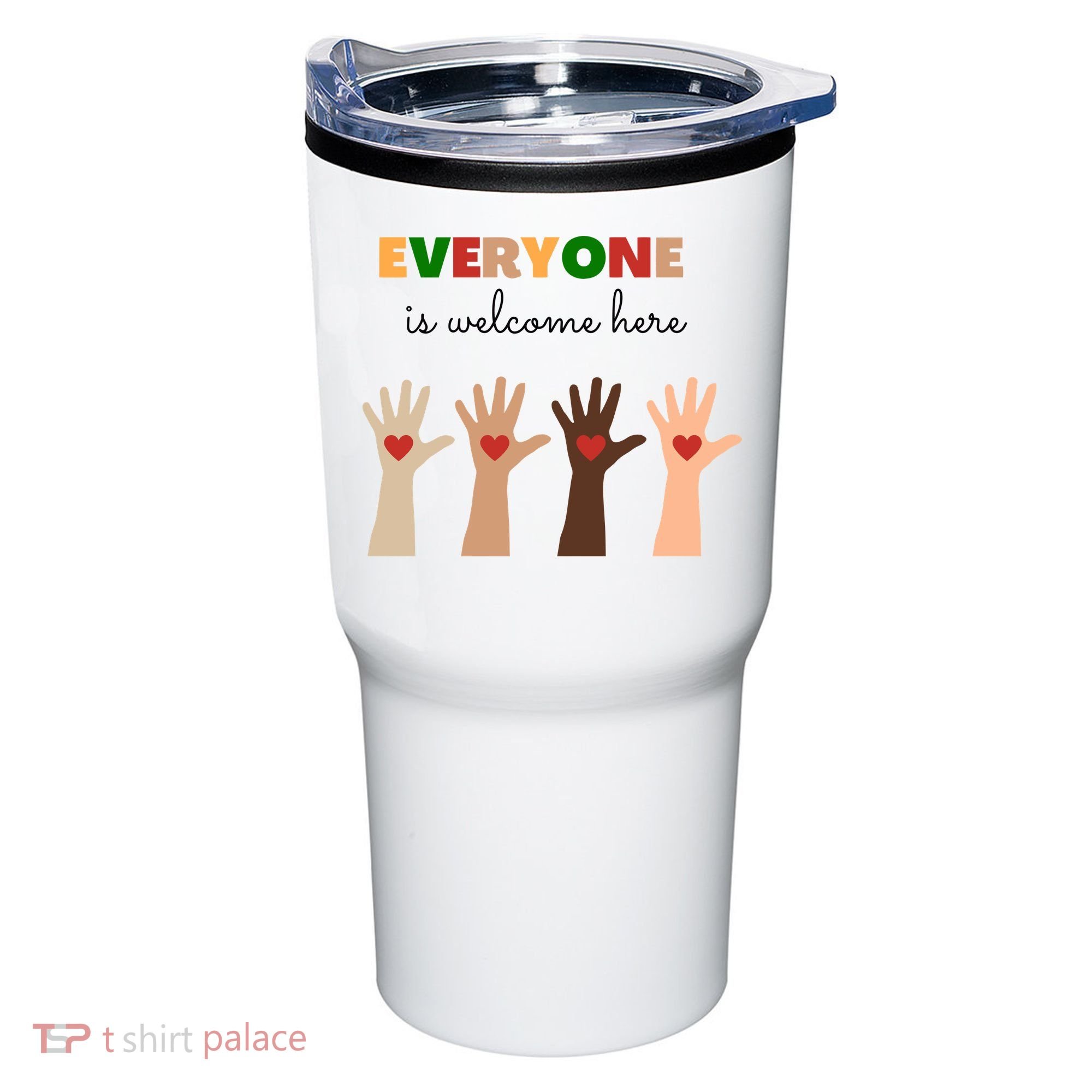 Everyone Is Welcome Here Equality Kindness Inspirational  Tumbler