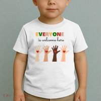 Everyone Is Welcome Here Equality Kindness Inspirational  Toddler T-Shirt thumb 2