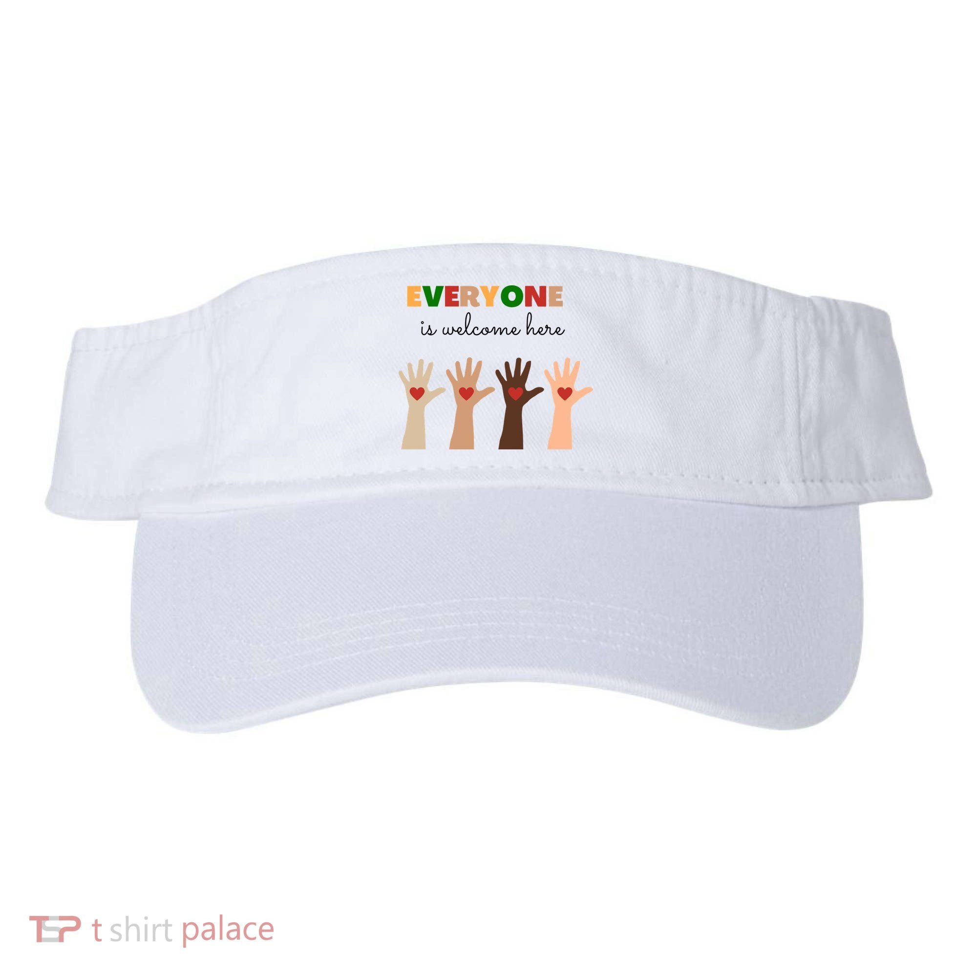 Everyone Is Welcome Here Equality Kindness Inspirational  Visor