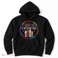 Everyone Is Welcome Here Idaho Teacher Hoodie thumb 0
