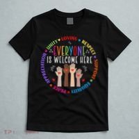 Everyone Is Welcome Here Idaho Teacher T-Shirt thumb 5