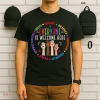 Everyone Is Welcome Here Idaho Teacher T-Shirt thumb 6