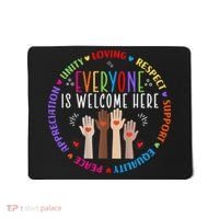 Everyone Is Welcome Here Idaho Teacher Mousepad thumb 0
