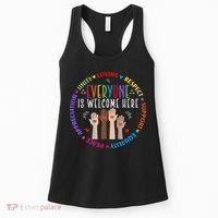 Everyone Is Welcome Here Idaho Teacher Women's Tank Top thumb 0